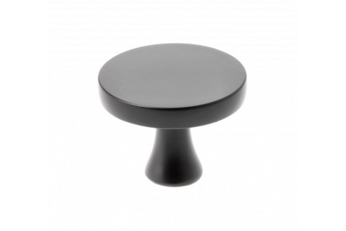 Gałka meblowa okrągła DIUNE , czarny mat , fi 33,5 mm 