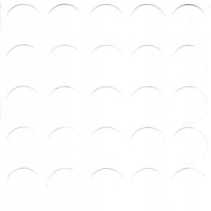 Zaślepka samoprzylepna F14/320 biały gładki ALL- 25 szt.