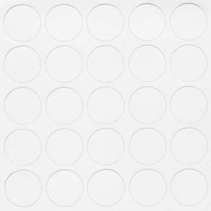 Zaślepka samoprzylepna F14/321 biały połysk- 25 szt.