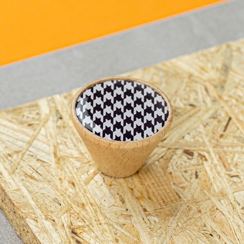 Gałka meblowa Stożkowa, Bukowa GD09,  Pepitka V97