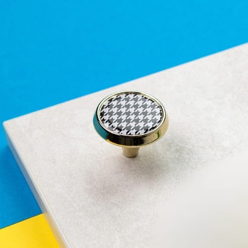 Gałka meblowa stożek  GU09 - Pepitka  V97, Złoty połysk