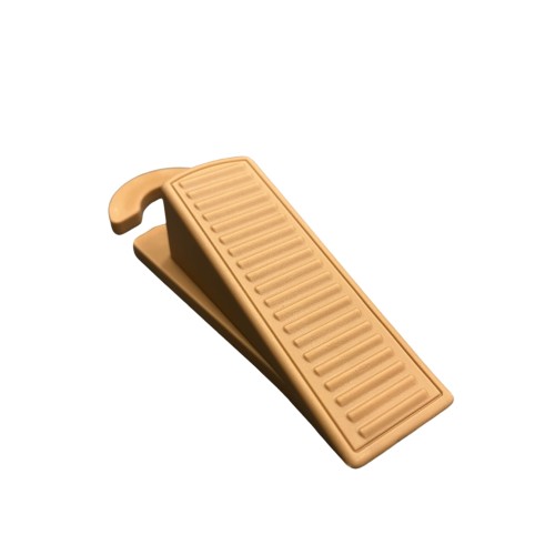 Klin do drzwi brąz jasny ogranicznik drzwi odbojnik