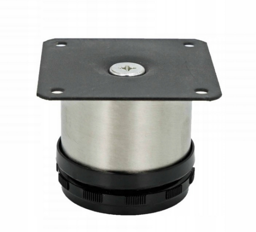 NÓŻKA MEBLOWA okrągła REGULOWANA METALOWA INOX H-50.png