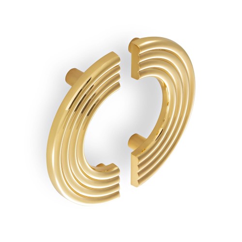 Uchwyt do mebli półokrąg złoty LUNA  1 szt połowa 