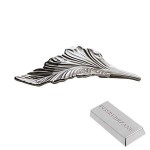 Uchwyt do mebli liść dekoracja, komoda srebrny salon.jpg