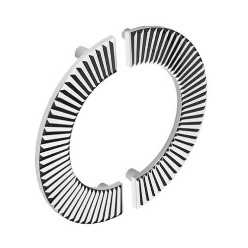 Uchwyt do mebli półokrąg MEZZALUNA chrom połysk 1 połowa   128 mm