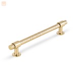 uchwyt meblowy ryflowany uchwyt do mebli nowoczesny uchwyt premium glamour Anelli złoty połysk 160mm.jpg