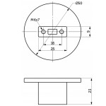 Gałka meblowa okrągła uchwyt PRESA rozetka zdobiona 50 mm 4.jpg