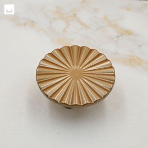 Gałka meblowa okrągła PRESA złoty mat, 50mm