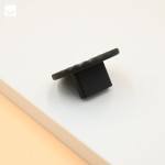 Gałka meblowa okrągła uchwyt PRESA rozetka zdobiona czarny mat 50 mm 1.jpg