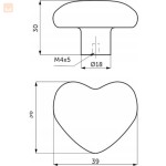 Gałka meblowa uchwyt meblowy porcelanowa porcelana dziecięca serce love serce.jpg