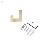 Wieszak meblowy haczyk przedpokój wieszak ścienny prosty podwójny 202 nowoczesny złoty 1.jpg