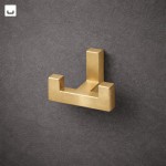 Wieszak meblowy haczyk przedpokój wieszak ścienny prosty podwójny 202 nowoczesny złoty 2.jpg