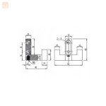 Wieszak meblowy haczyk przedpokój wieszak ścienny prosty podwójny 202 nowoczesny złoty 3.jpg