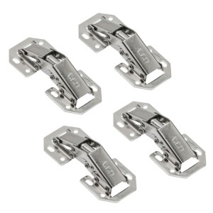 4x Zawias meblowy GTV tłoczkowy mały ze sprężyną bezpuszkowy ZESTAW