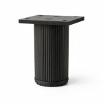 nóżka , noga meblowa  ryflowana z regulacją nowoczesna mocna czarna 100, 150 mm komoda szafka  (3).jpg