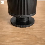 nóżka , noga meblowa  ryflowana z regulacją nowoczesna mocna czarna 100, 150 mm komoda szafka  (2).jpg