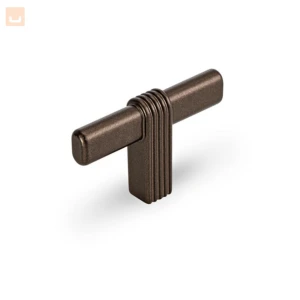 Gałka meblowa T-bar ryflowana STRATO brąz 2C01519000.BZ L-55mm
