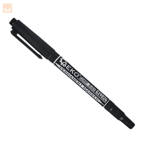 Marker pisak dwustronny wodoodporny uniwersalny mazak czarny permanentny.jpg