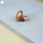 Gałka meblowa okrągła 31 mm do mebli nowoczesna GP16 miedź czesana matowa, komoda, szafa toaletka sypialnia, pokój dziecięcy  (2).jpg