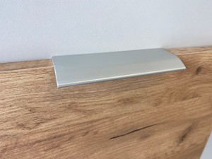 Uchwyt meblowy krawędziowy MILANO  L-600 mm  Aluminium    