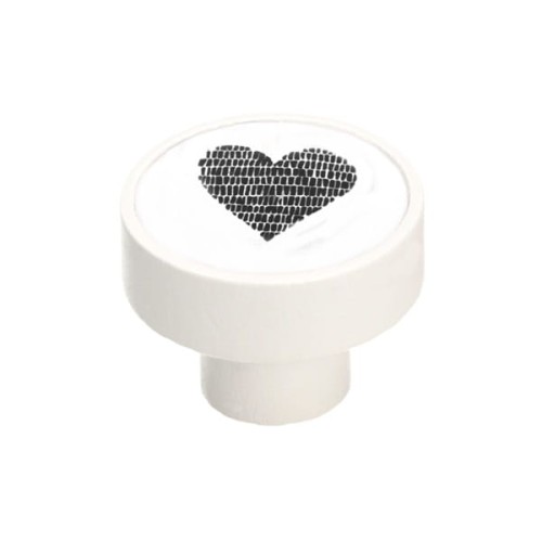 GD08-R41-F36-V36_galka-gd08-bialy-mat-czarne-serce GAŁKA MEBLOWA DREWNIANA DZIECIĘCA POKÓJ DLA DZIECKA.jpg