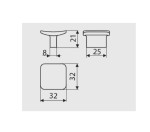 Gałka meblowa GAMET GG43-G18E miedź szczotkowana rysunek techniczny.jpg