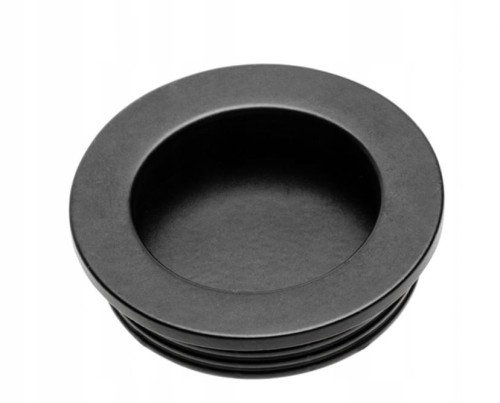 Uchwyt meblowy wpuszczany MD02, Czarny mat, loft