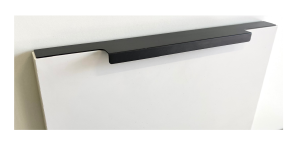 Uchwyt meblowy krawędziowy loft F9  UKW TYP M czarny mat L-246 mm