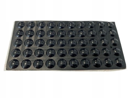 Amortyzator Odbojnik Silikonowy Samoprzylepny fi 8x2,5 mm, Czarny