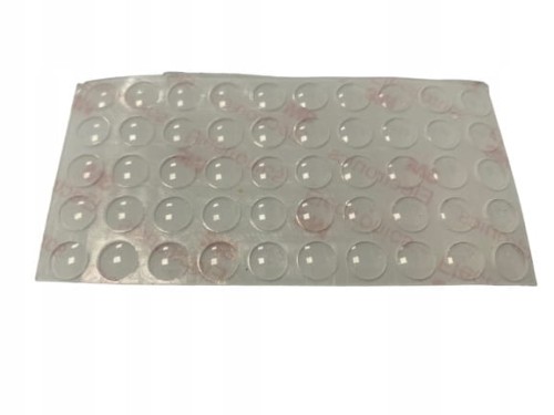 Amortyzator Odbojnik Silikonowy Samoprzylepny fi 8x1,5 mm, Przeźroczysty