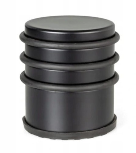 ODBOJNIK STOPER do drzwi, WYSOKI, WOLNOSTOJĄCY, CZARNY