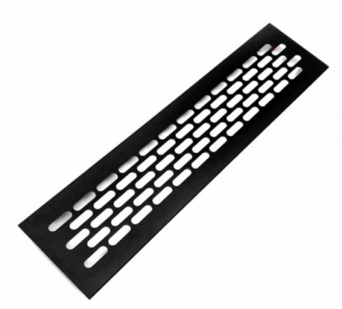 Kratka wentylacyjna meblowa  mała 60 x 245 mm,  Czarny mat,  Loft