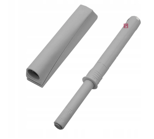 ODBOJNIK K-PUSH TO-OPEN STRONG GUMKA,  SZARY+ADAPTER