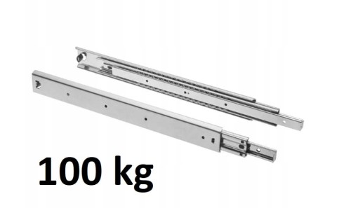 Prowadnica kulkowa łożyskowa,  H-53 mm,  L-650 mm,  100 kg    