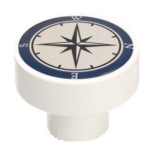 Gałka meblowa Dziecięca Drewniana GD08, Biały mat , Kompas V60