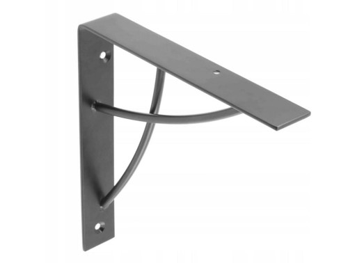 Wspornik półki LOFT,  Podpórka pod półkę NEO, Czarny