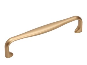 Uchwyt meblowy nowoczesny UU58, Złoty satynowy, L- 128 mm  