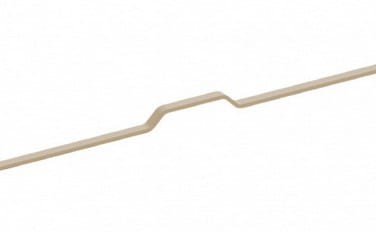 Uchwyt meblowy UA130,  L-352 mm,  Złoty satynowy mat