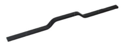 Uchwyt meblowy LOFT  UA130,  L-352 mm,  Czarny mat