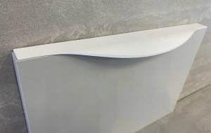 Uchwyt meblowy krawędziowy UA110  BIAŁY MAT L-296 mm